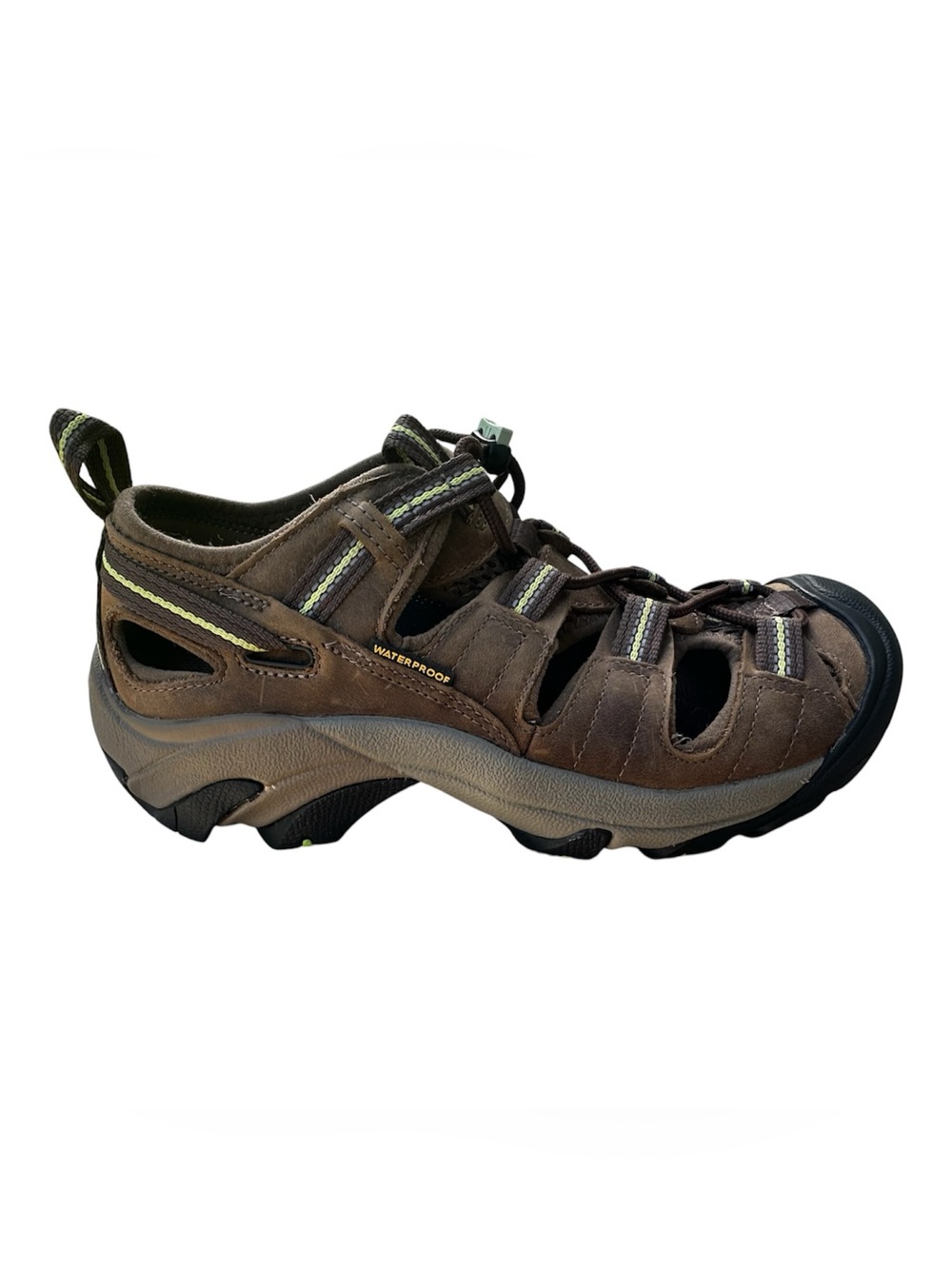 Keen Arroyo Women’s Brown and Green Waterproof Sport/Hiking Shoe.